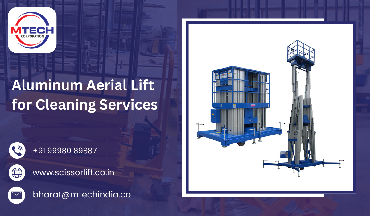 Aluminum Aerial Lift for Cleaning Services