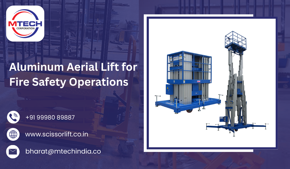 Aluminum Aerial Lift for Fire Safety Operations