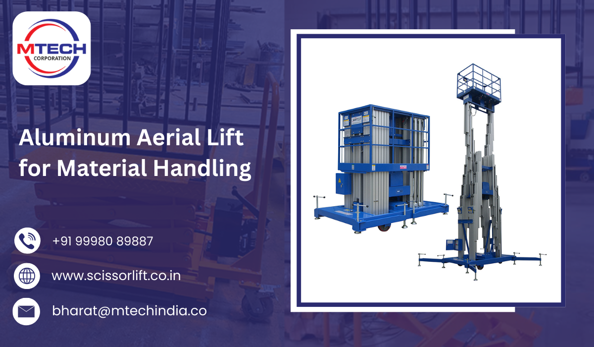 Aluminum Aerial Lift for Material Handling