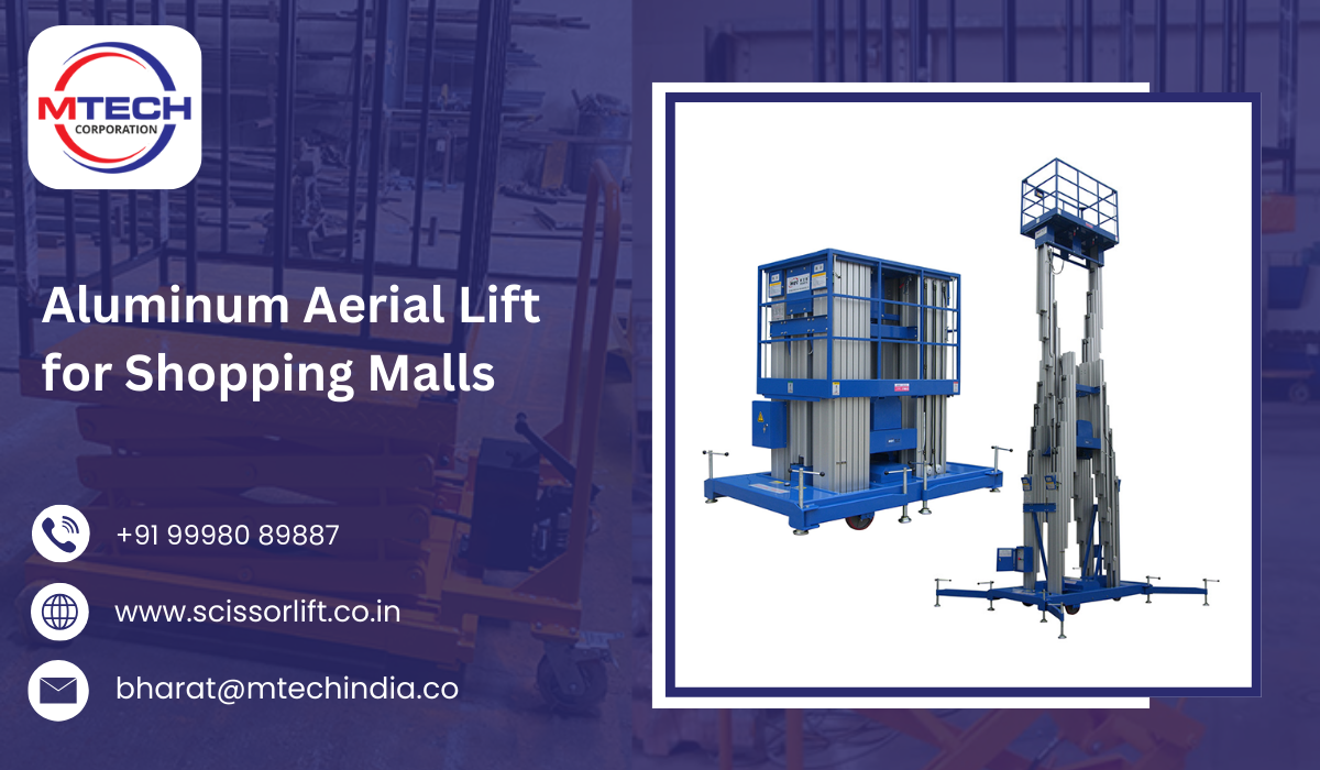 Aluminum Aerial Lift for Shopping Malls