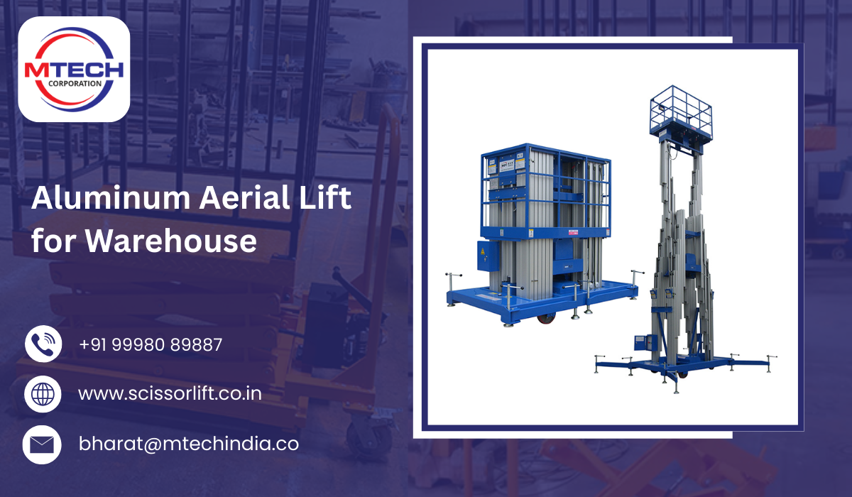 Aluminum Aerial Lift for Warehouse