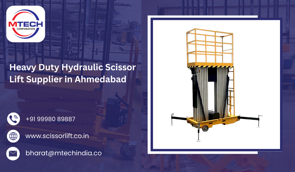 Heavy Duty Hydraulic Scissor Lift Supplier in Ahmedabad