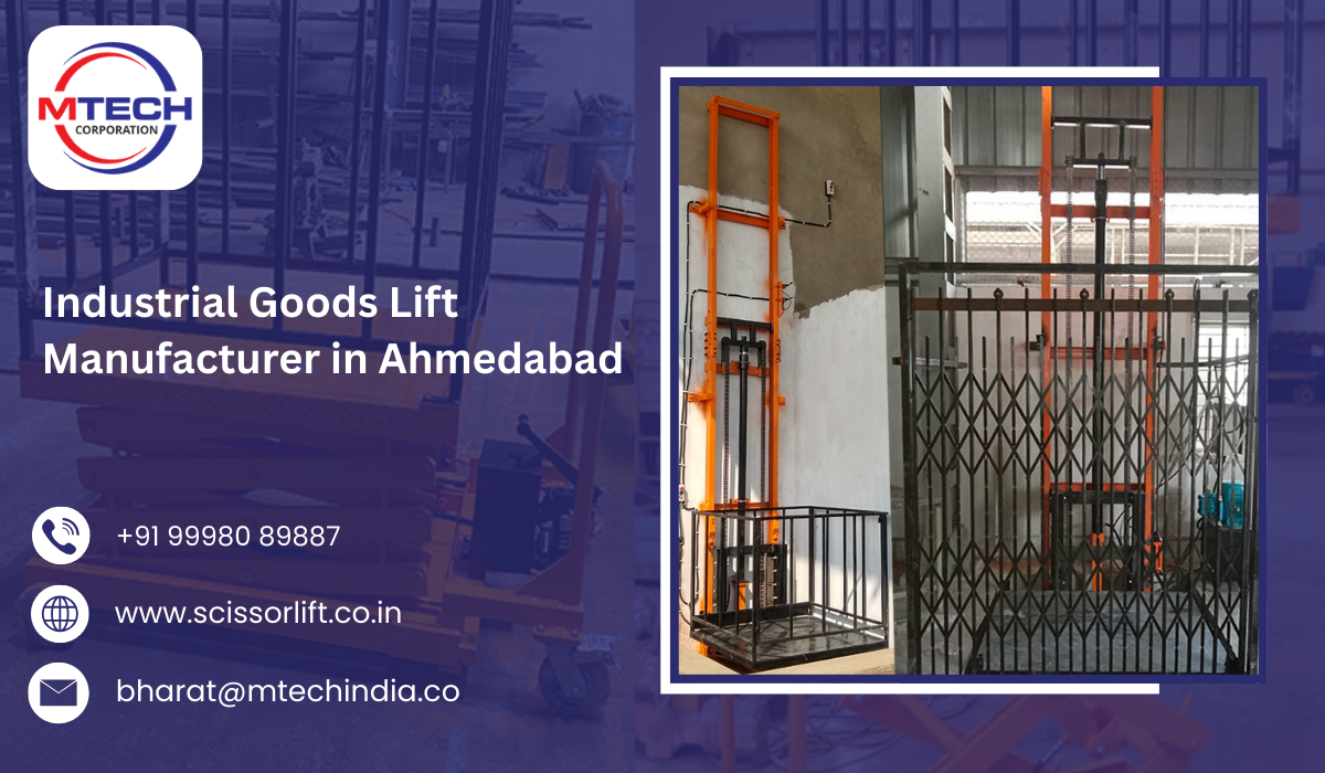 Industrial Goods Lift Manufacturer in Ahmedabad