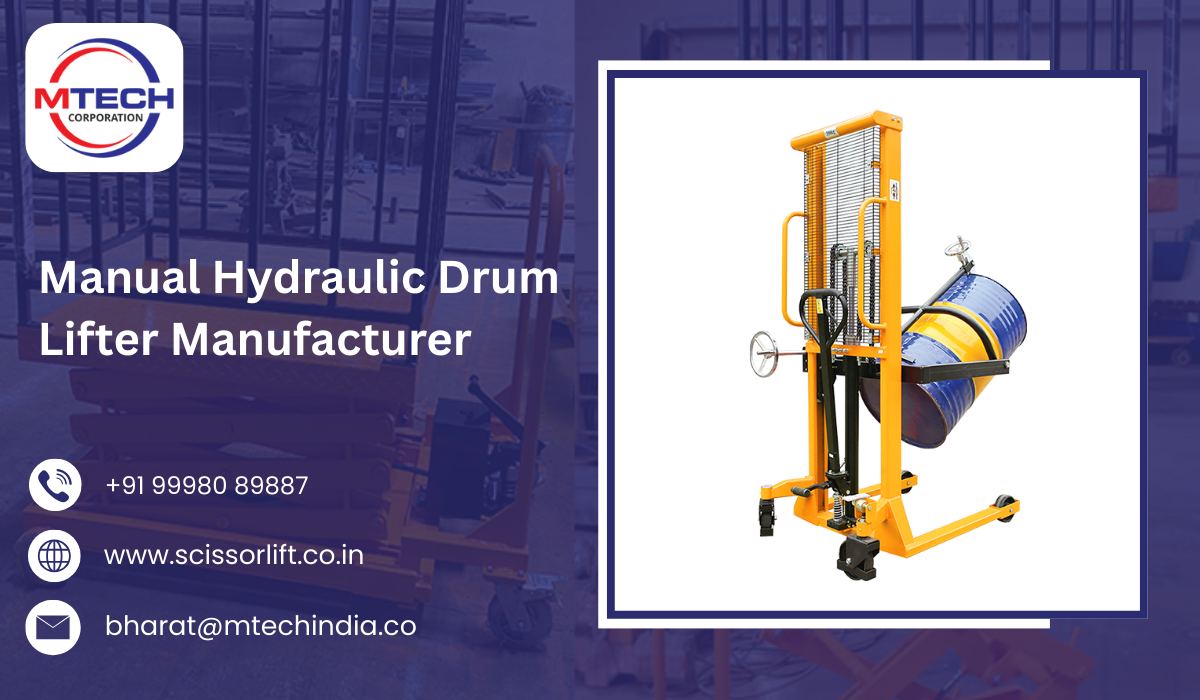 Manual Hydraulic Drum Lifter Manufacturer