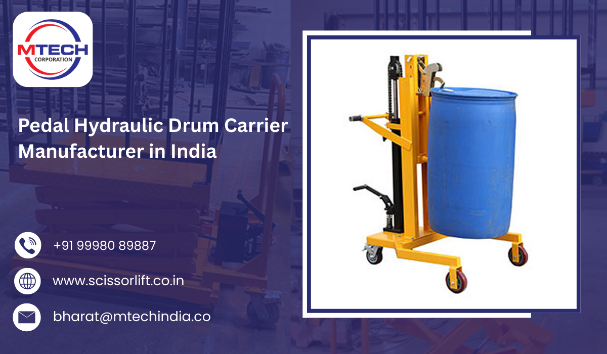 Pedal Hydraulic Drum Carrier Manufacturer in India