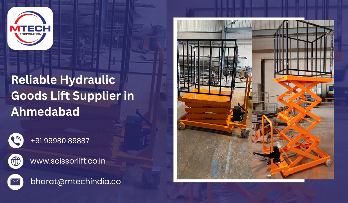 Reliable Hydraulic Goods Lift Supplier in Ahmedabad