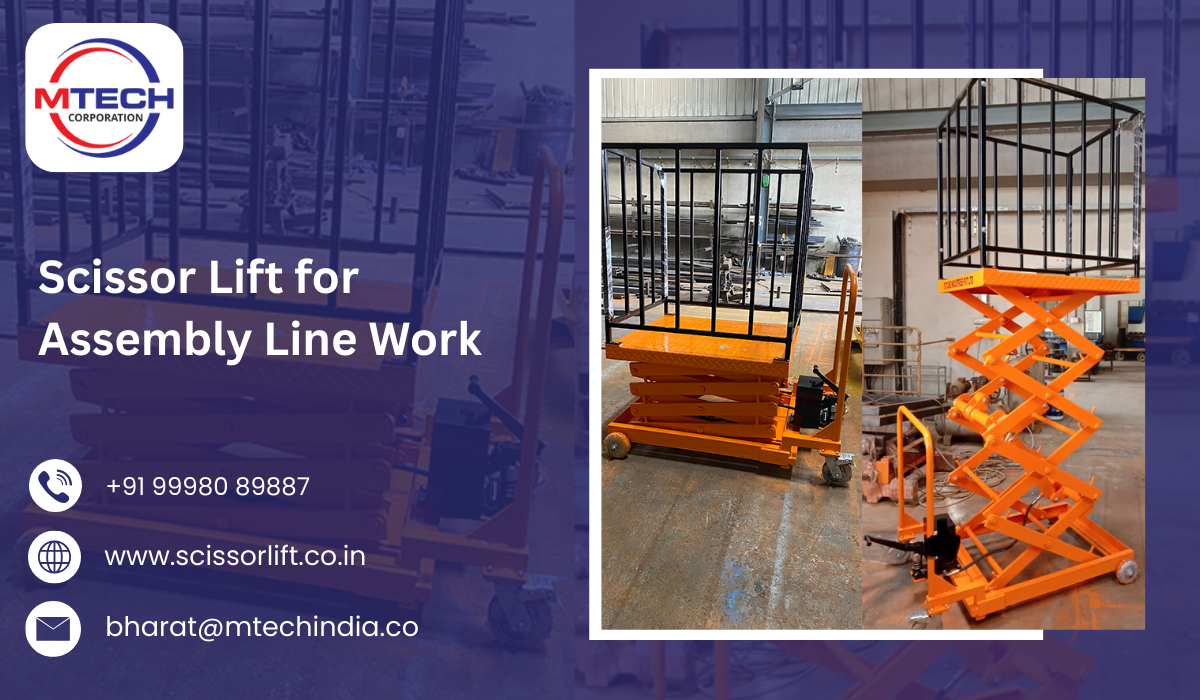 Scissor Lift for Assembly Line Work