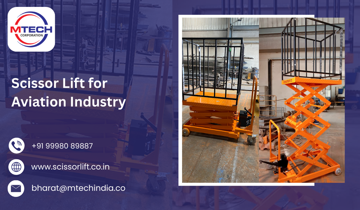 Scissor Lift for Aviation Industry