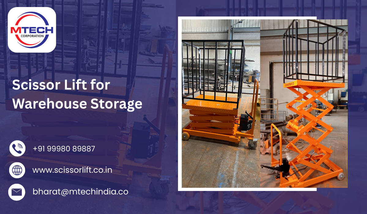 Scissor Lift for Warehouse Storage