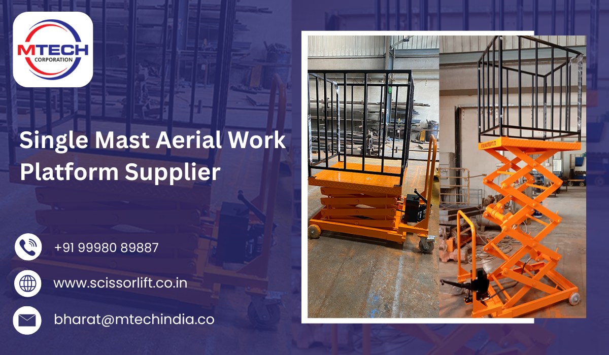 Single Mast Aerial Work Platform Supplier